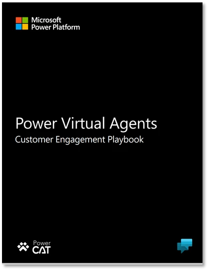 Announcing Power Virtual Agents Customer Playbook | Microsoft