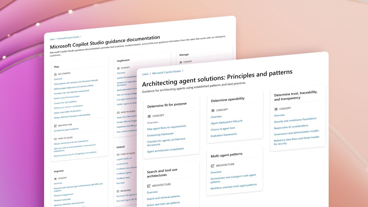 New resources and guidance to plan, build, and operate enterprise-ready agents