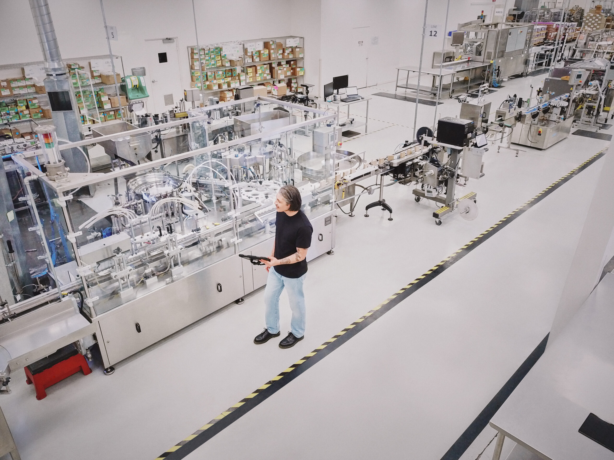 A man standing in a factory
