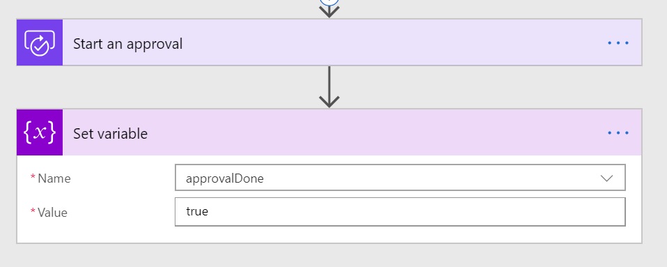 Setting done variable