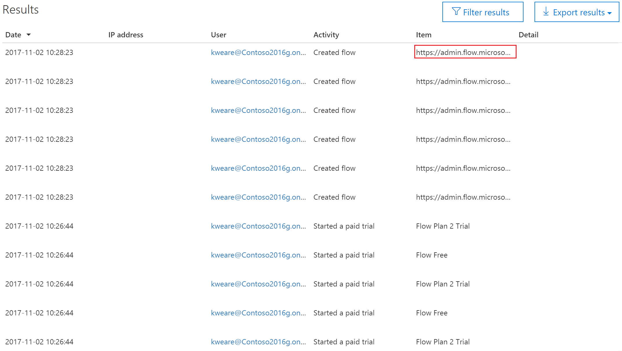 Microsoft Flow audit events now available in Office 365 Security & Compliance Center