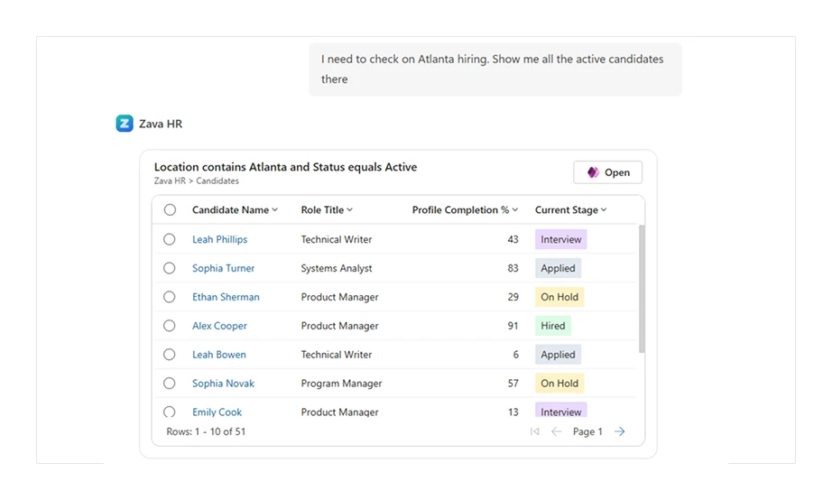 Sample Grid in Copilot
