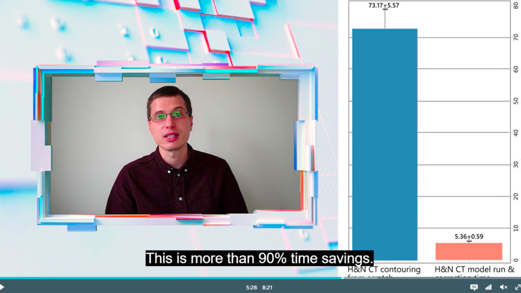 Screenshot of Javier Alvarez Valle from InnerEye Tech Minutes video