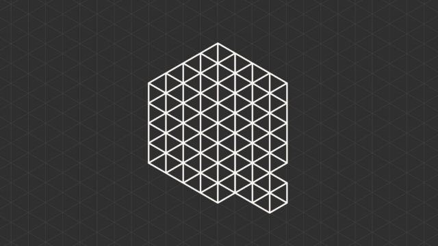 Microsoft Azure Quantum logo - a cube with a grid pattern