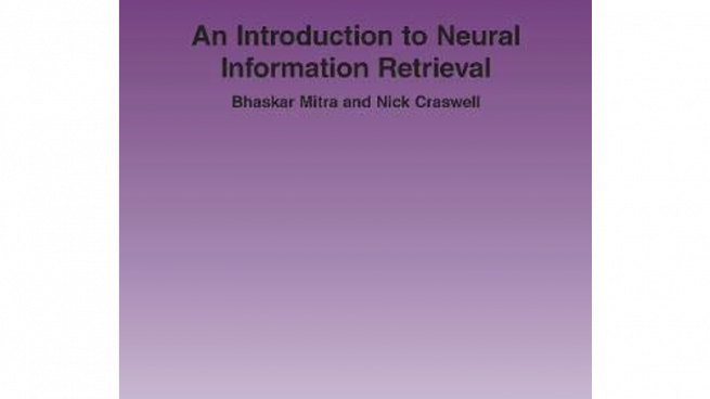 Book: An Introduction to Neural Information Retrieval