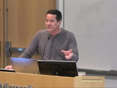 Michael Kearns giving talk on ethical algorithms at Microsoft Research