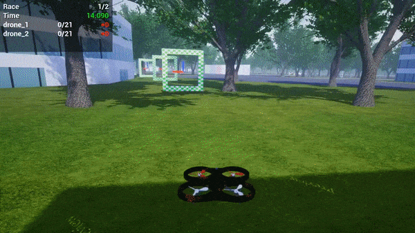 Image shows the ground truth gate poses