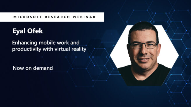 Enhancing mobile work and productivity with virtual reality webinar