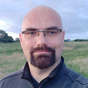 Portrait of Dr. Christoph Salge from University of Hertfordshire and speaker at the Microsoft Research AI and Gaming Research Summit