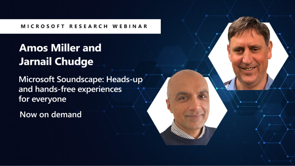 a head shot of amos and jarnail next to their webinar title on soundscape