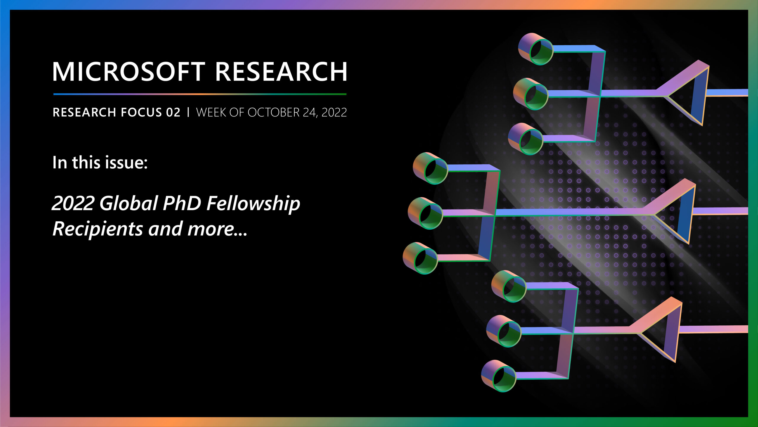 Research Focus 02 - 2022 Global PhD Fellowship rEciepients and more...