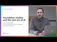 Ahmed H. Awadallah presenting "Foundation Models and the next era of AI"