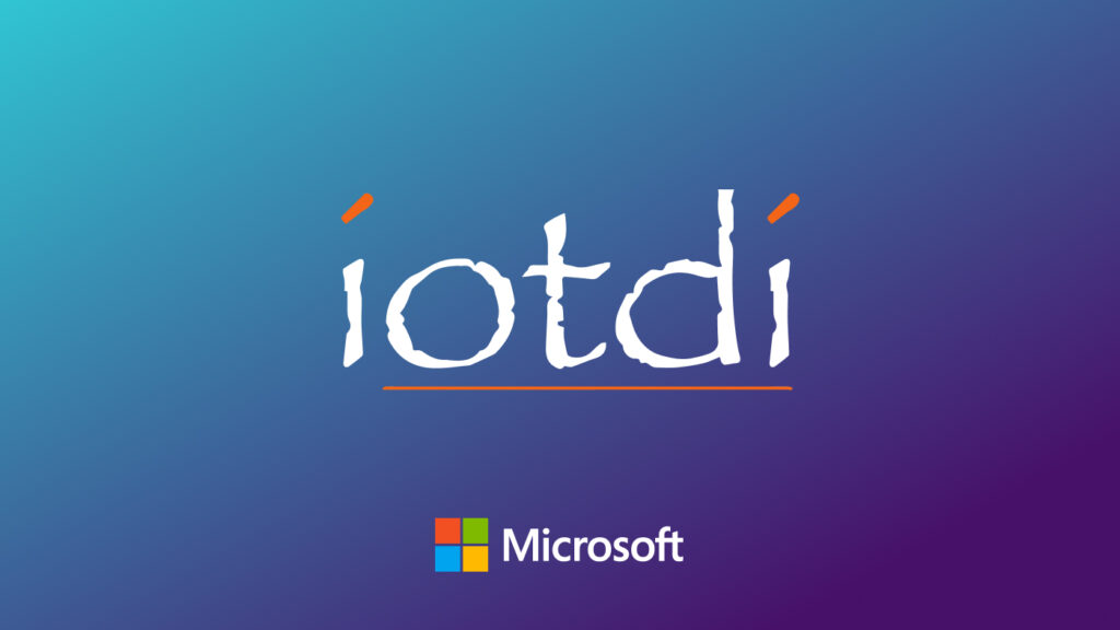 iotdi logo on blue gradient background