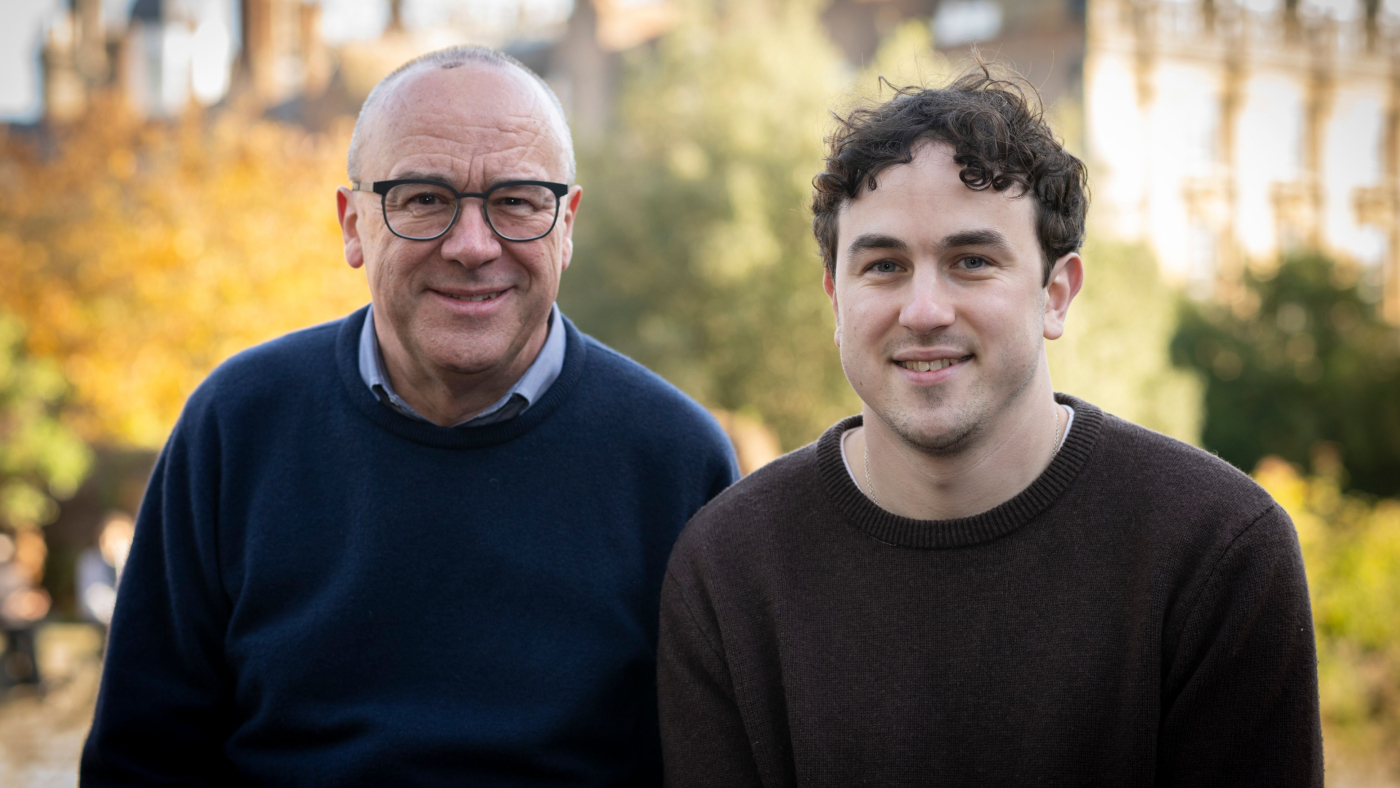 Chris Bishop with son and coauthor Hugh Bishop