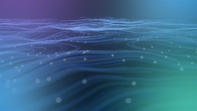 abstract wave lines on a gradient background