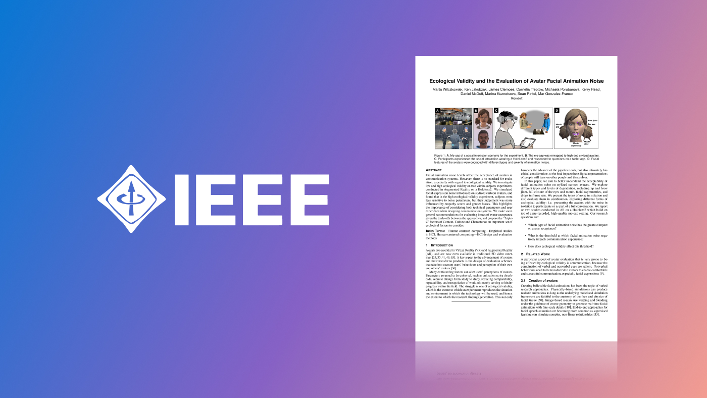 IEEE Conference logo with the paper featured 