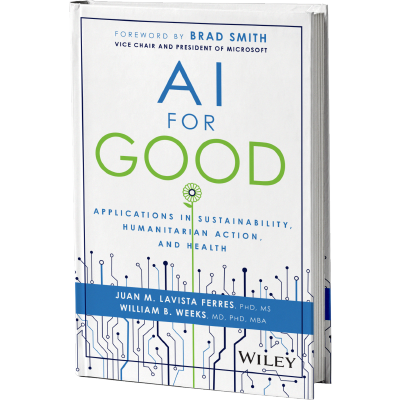 image of a book cover | AI for Good: Applications in Sustainability, Humanitarian Action, and Health