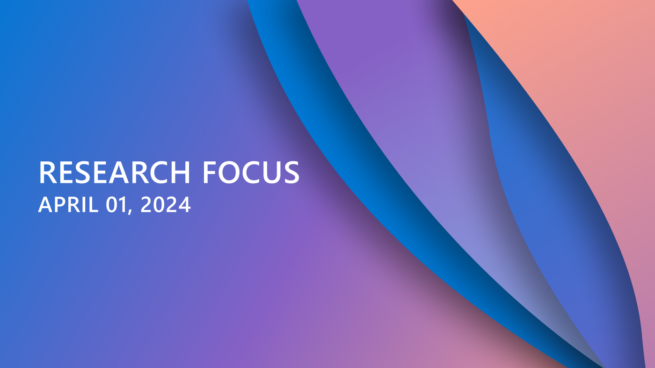 Research Focus April 1, 2024