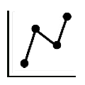 data point line graph icon
