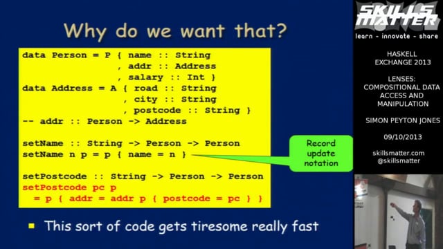 Link to view video of talk by Simon Peyton Jones