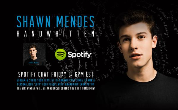 Second example of an informational picture; advertisment for a new album on Spotify