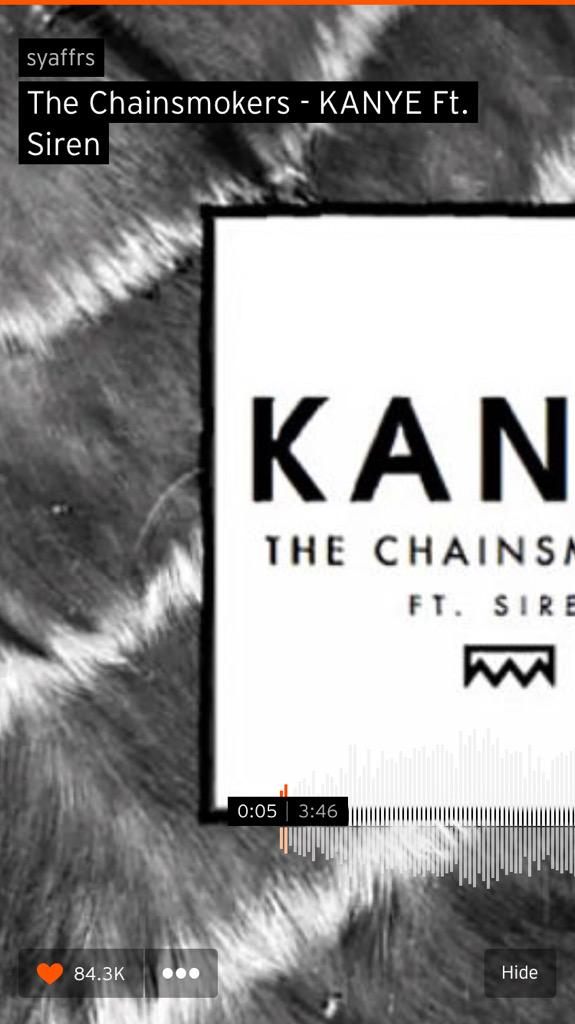 Fifth example of a screenshot; screenshot of Soundcloud app on phone