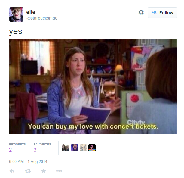 Tweet text with a picture of a still frame and captions for the still frame