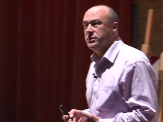 a man holding a microphone