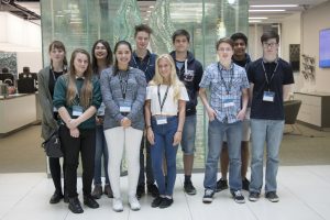 a group of people posing for a photo