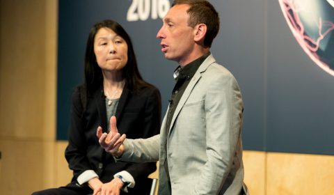 Ran Gilad-Bachrach & Jeannette M. Wing on stage