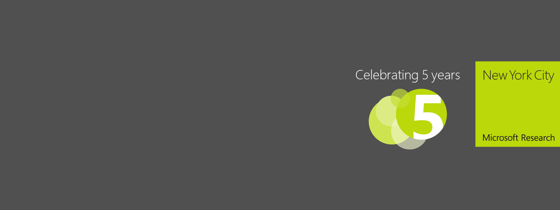 Microsoft Research New York City 5th Anniversary Celebration
