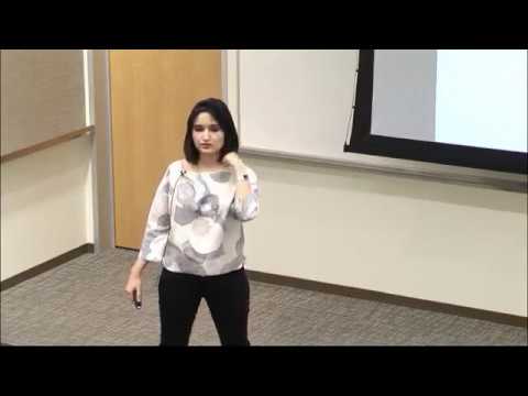 a woman standing in a room