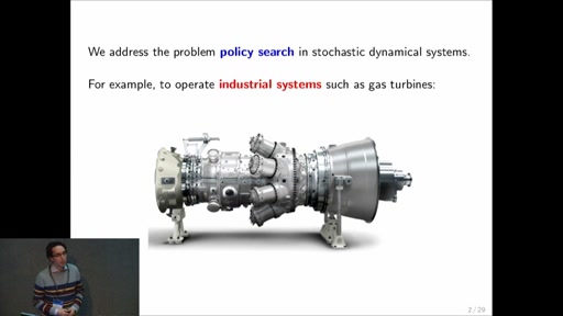 Learning and Policy Search in Stochastic Dynamical Systems with Bayesian Neural Networks