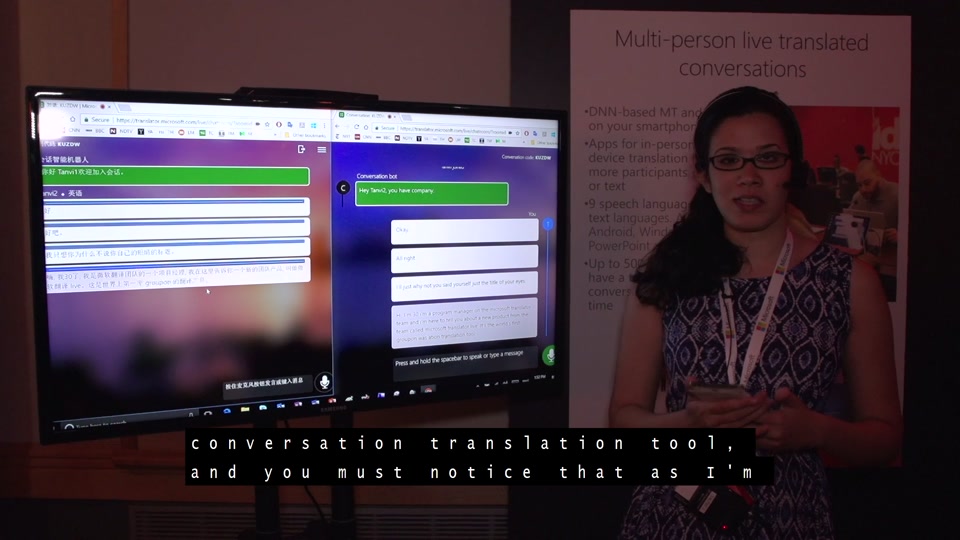 Tech Showcase: Microsoft Translator Live