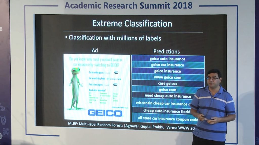 Extreme Classification - New Paradigm for Ranking and Recommendation