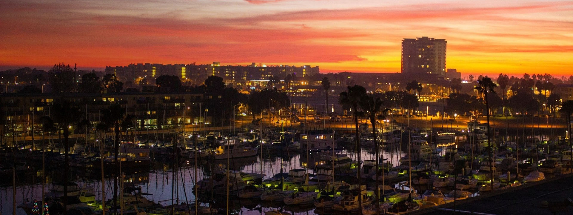 Boats At Harbor In Marina Del Rey Against Sky