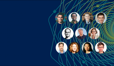 Ranveer Chandra, Mark Russinovich, David Ku, Dawn Song, Albert Greenberg posing for the camera