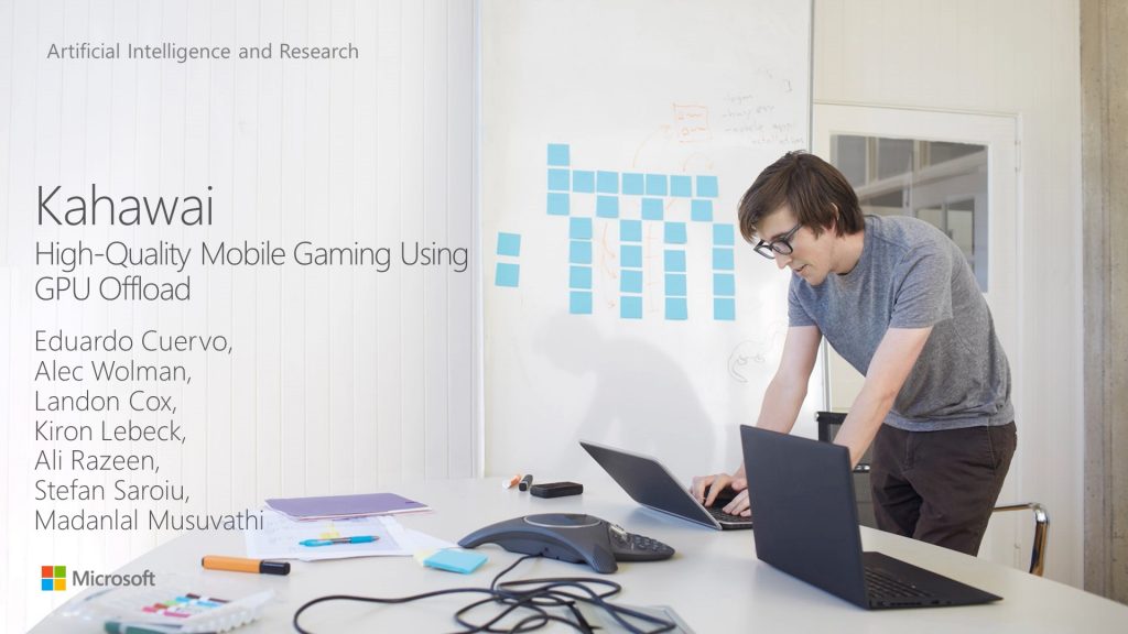 Kahawai: High-Quality Mobile Gaming Using GPU Offload Thumbnail