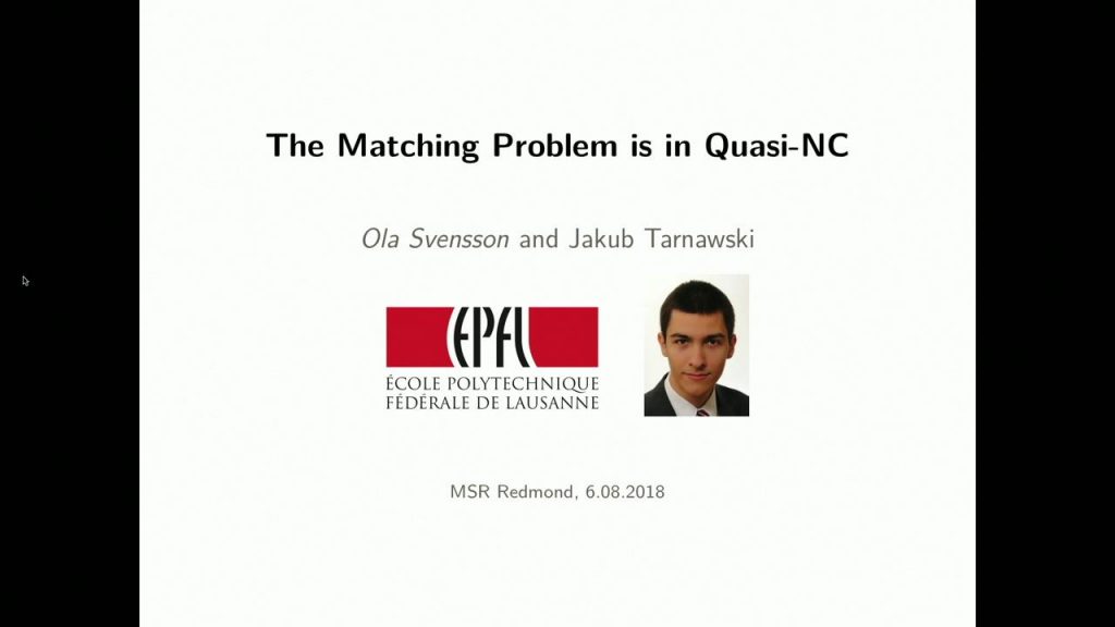 The Matching Problem in General Graphs is in Quasi-NC STILL