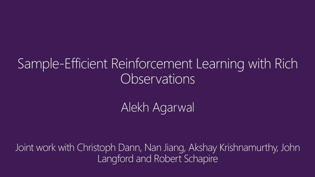 Towards a Theory for Sample-efficient Reinforcement Learning with Rich Observations