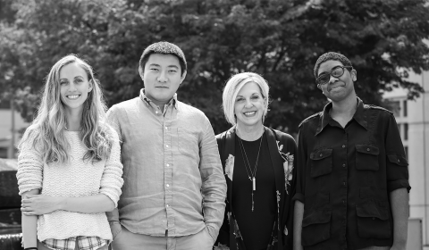 Gretchen Huizinga et al. posing for a photo