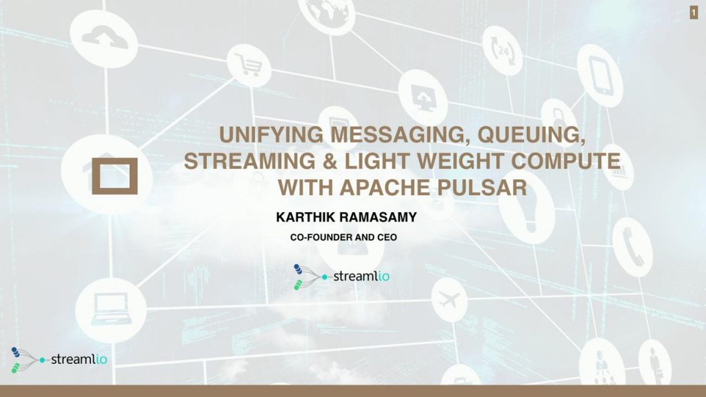 DB lunch: Unifying Messaging, Queuing, Streaming & Light Weight Compute with Apache Pulsar