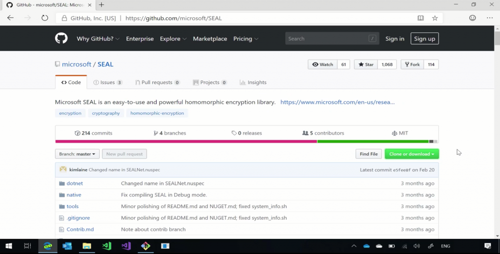 Installing Microsoft SEAL on Windows