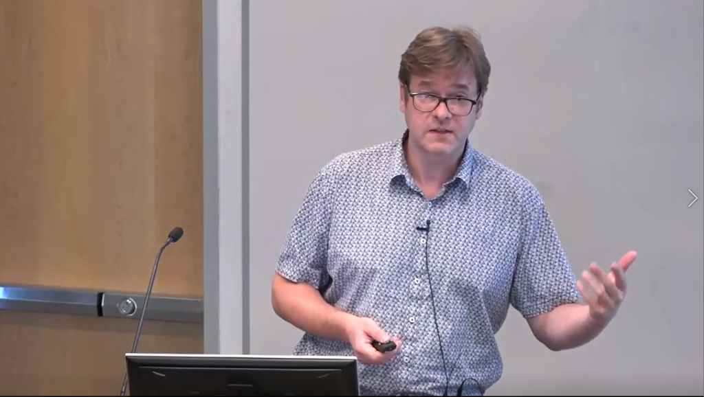 Nebojsa Jojic giving a talk on Land Cover Mapping at Microsoft Research