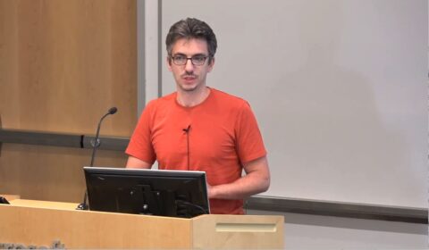 Andrea Montanari from Stanford University giving a talk at the Microsoft Research AI Institute “Geometry of Deep Learning” 2019 Workshop