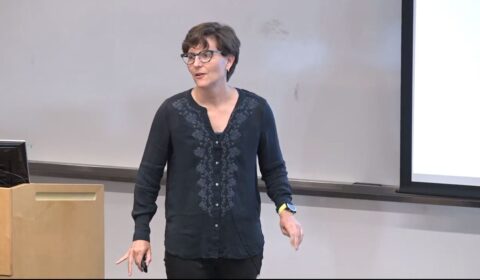 Anna Gilbert from University of Michigan giving talk at Microsoft Research's AI Institute “Geometry of Deep Learning” 2019 Workshop