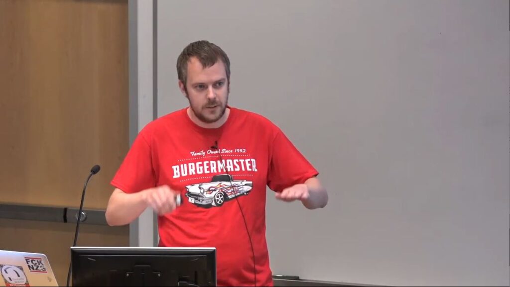 Fabian Brinkmann from the Technical University of Berlin giving talk on Efficient and Perceptually Plausible 3-D Sound For Virtual Reality at Microsoft Research