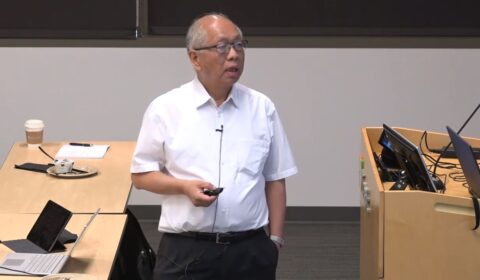 S.T. Yau from Harvard giving talk at Microsoft Research's AI Institute “Geometry of Deep Learning” 2019 Workshop