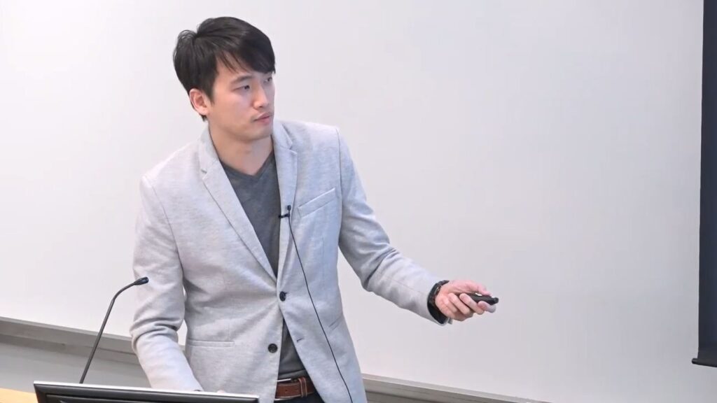 Chih-Yao Ma giving talk at Microsoft Research