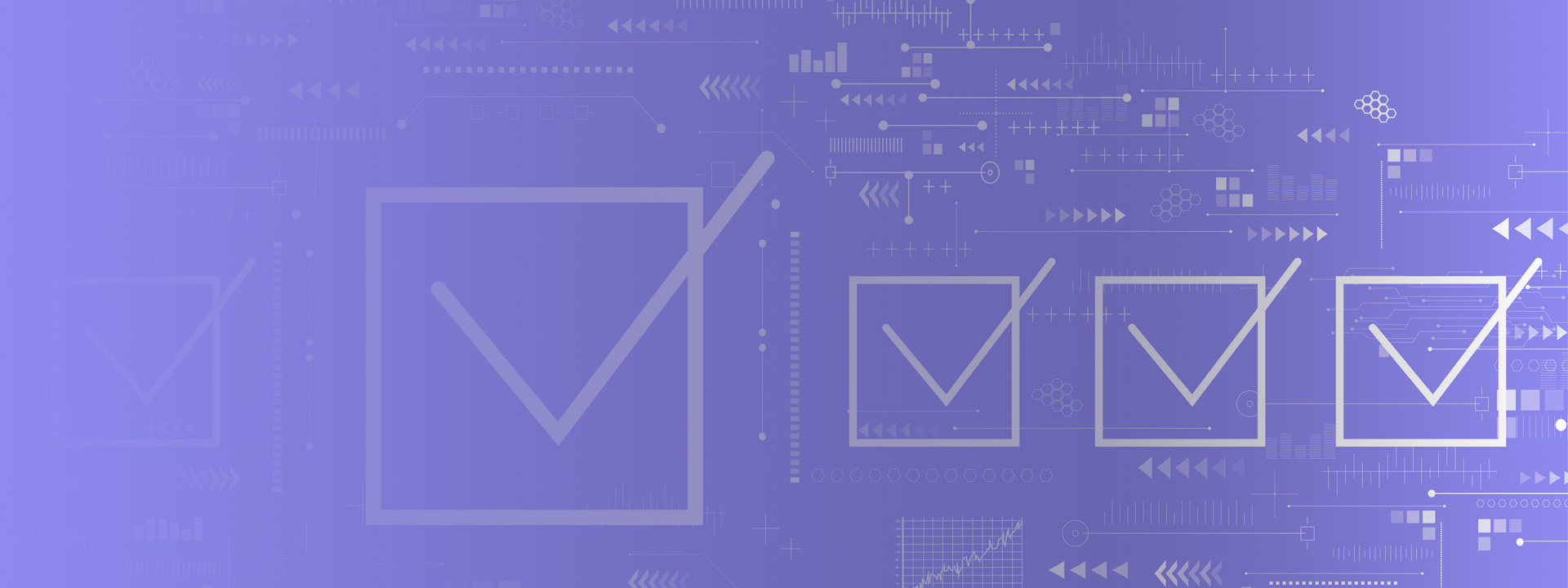 blue background with checkboxes